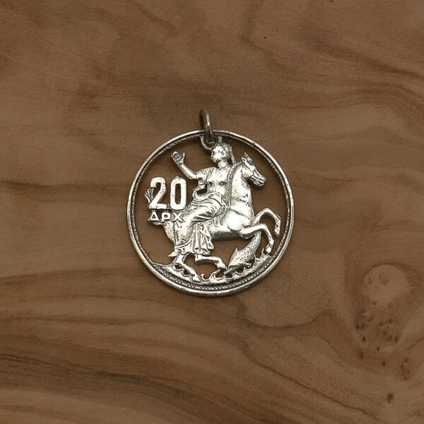 Frau auf Pferd (Silber)
